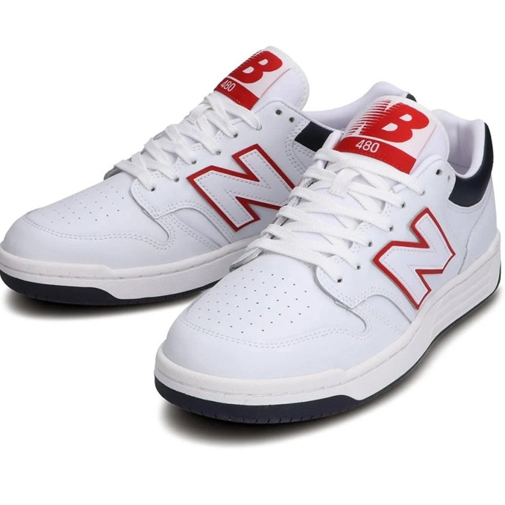 NEW Balance 480 BB480LWG White Navy Red Low 990 991 550 650 Harlow DS